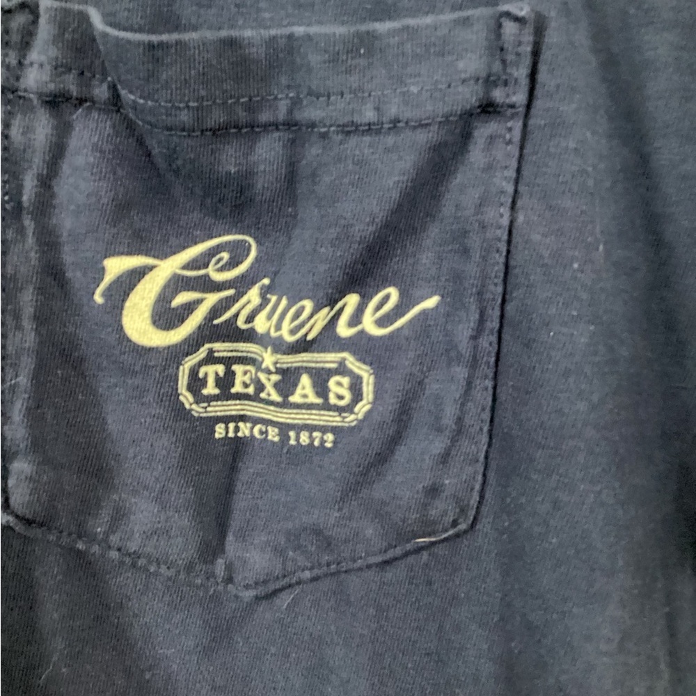 Gruene Texas Blue Short Sleeve Tee Classic Design - Picture 2 of 4